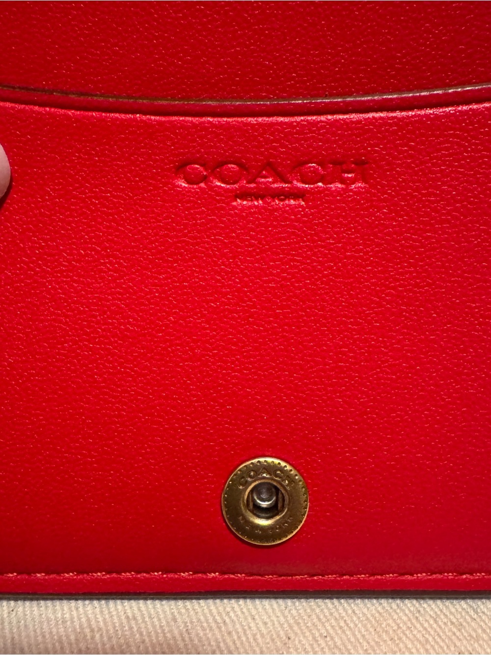 Coach Essential Slim Card Case/Card Holder in Candy Apple Red ❤️🍎❤️ - Picture 6 of 16
